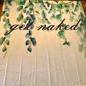 “Get Naked” Shower Curtain